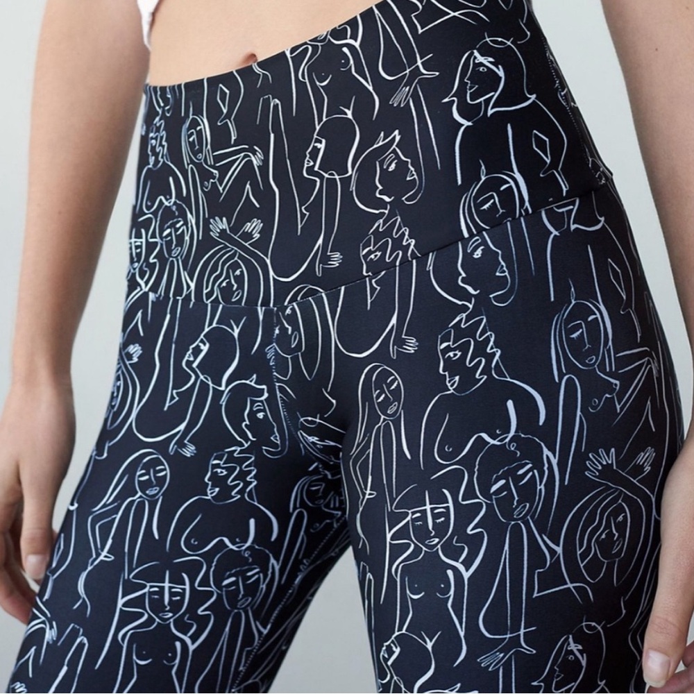 NWT Anthropologie x DAZEY LA Maribeth Nudes Leggings